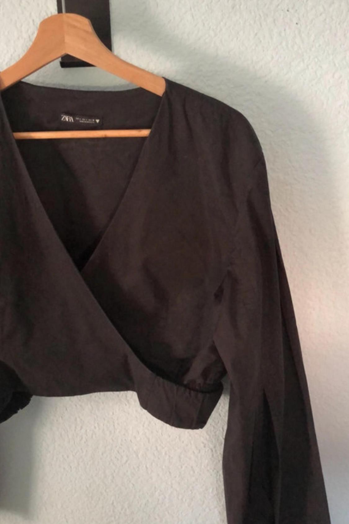 POPLIN WRAP TOP