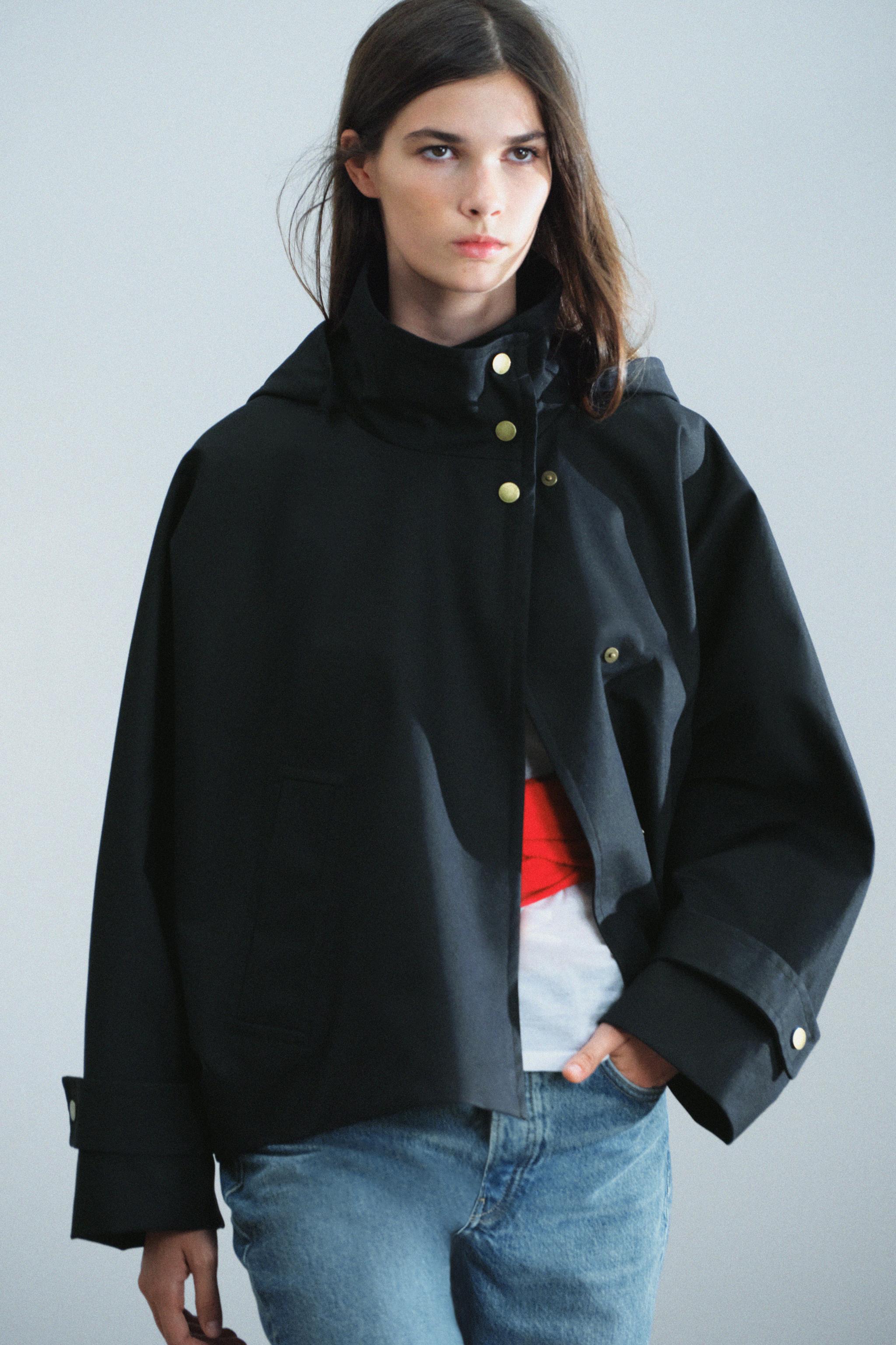 ZW COLLECTION WATER-REPELLENT DOUBLE-BREASTED JACKET