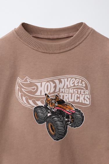 T-SHIRT IMPRIMÉ MONSTER TRUCK HOT WHEELS™ MATTEL - Marron clair de Zara - Image 2