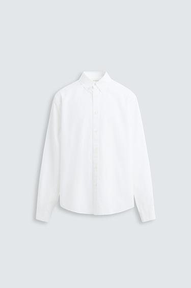 Zara POPLIN SHIRT - White