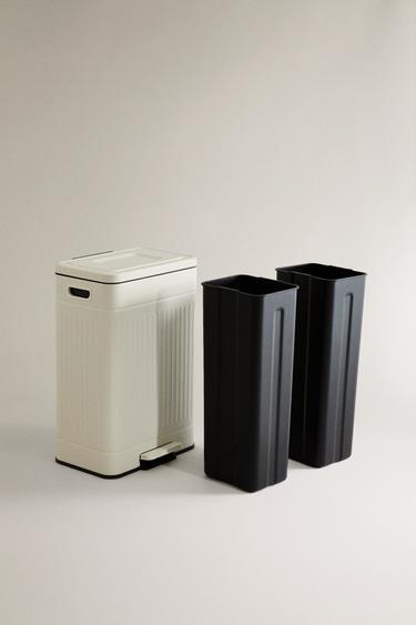 KITCHEN BIN WITH DOUBLE COMPARTMENT - Cream by Zara - Image 5
