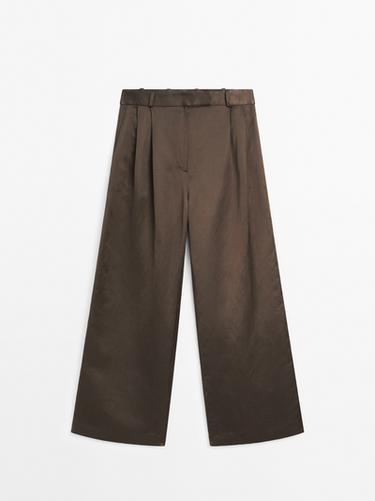 Zara Double dart trousers - STUDIO - Dark green - Image 0