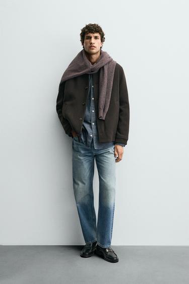 JACKET WITH DETACHABLE LINING - Brown by Zara