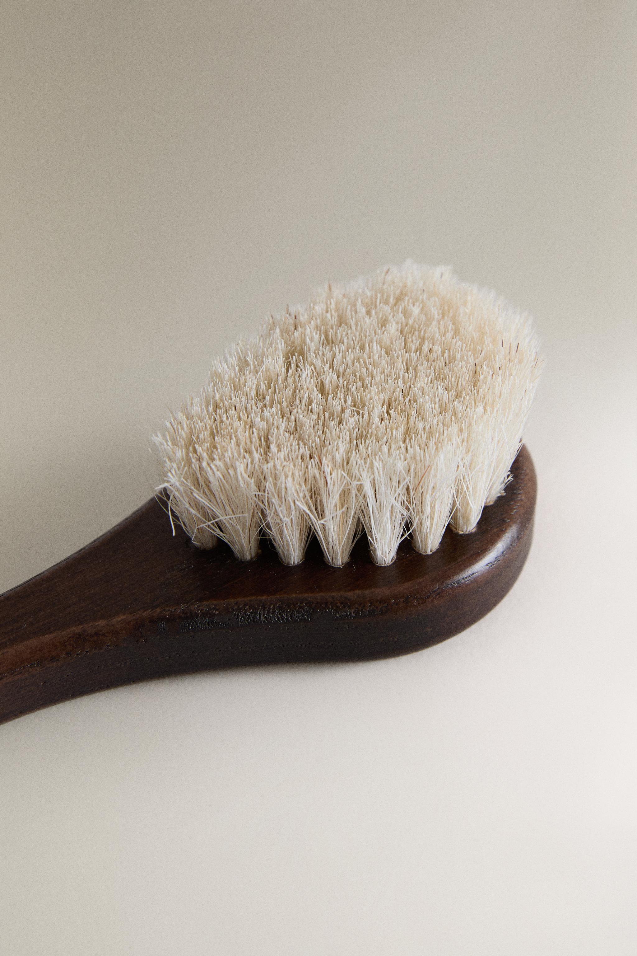 SHOE APPLICATOR BRUSH — Brown