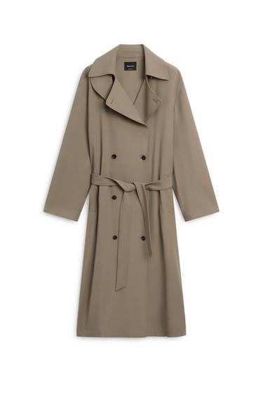 Long fluid wool trench coat - LIMITED EDITION — Sand 2