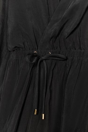 FLOWING SAFARI SHIRT - Black by Zara - Image 7