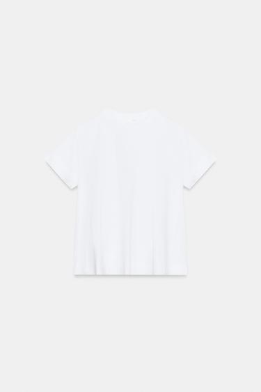 SHORT SLEEVE T-SHIRT - White by Zara - Image 4