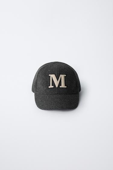 Zara INITIAL FABRIC CAP - Gray marl