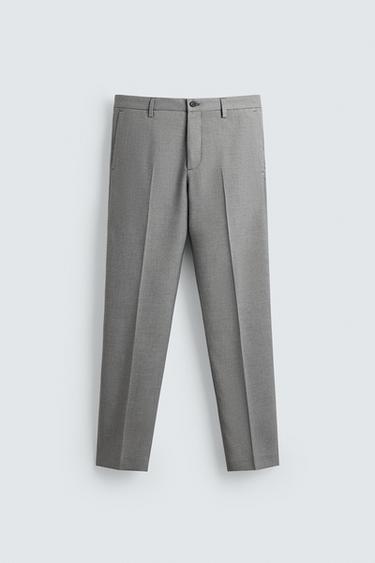 PANTALÓN TRAJE CONFORT - Gris de Zara