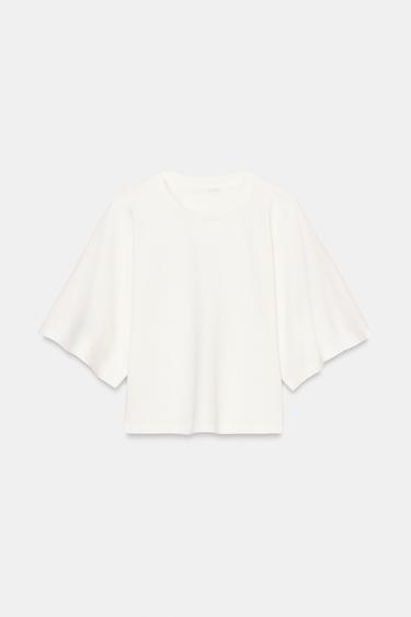 SUDADERA MANGA CAPA - Crudo de Zara - Imagen 0