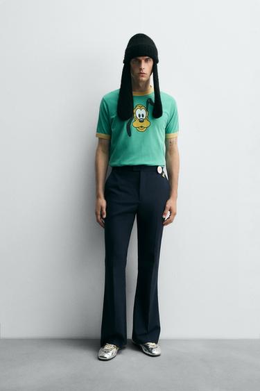 ФУТБОЛКА PLUTO HARRY LAMBERT FOR ZARA X DISNEY - Зелений Zara