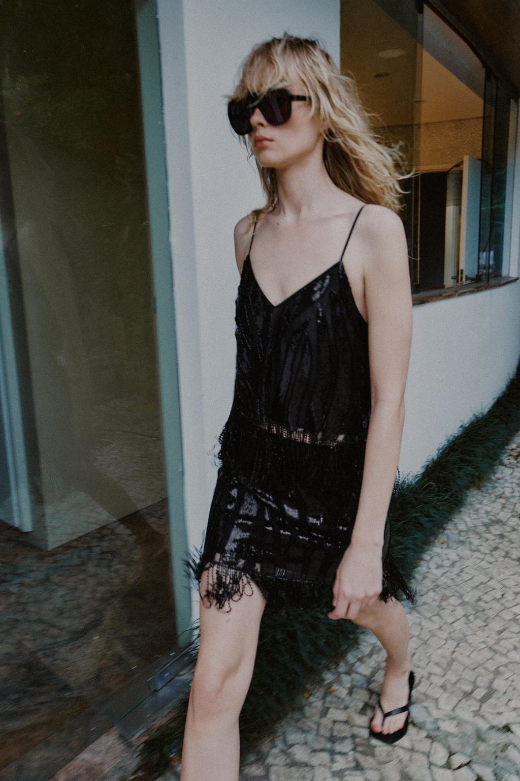 FRINGED SEQUIN TOP - image 2