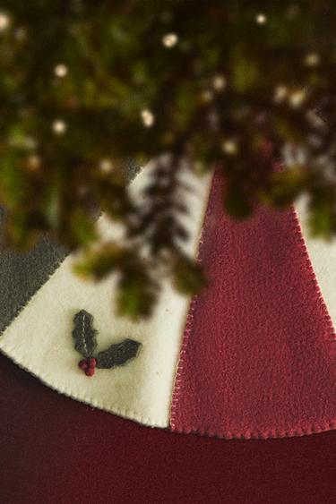 DECORATIEVE VILTEN KERSTBOOMSTANDAARD - Multicolour van Zara