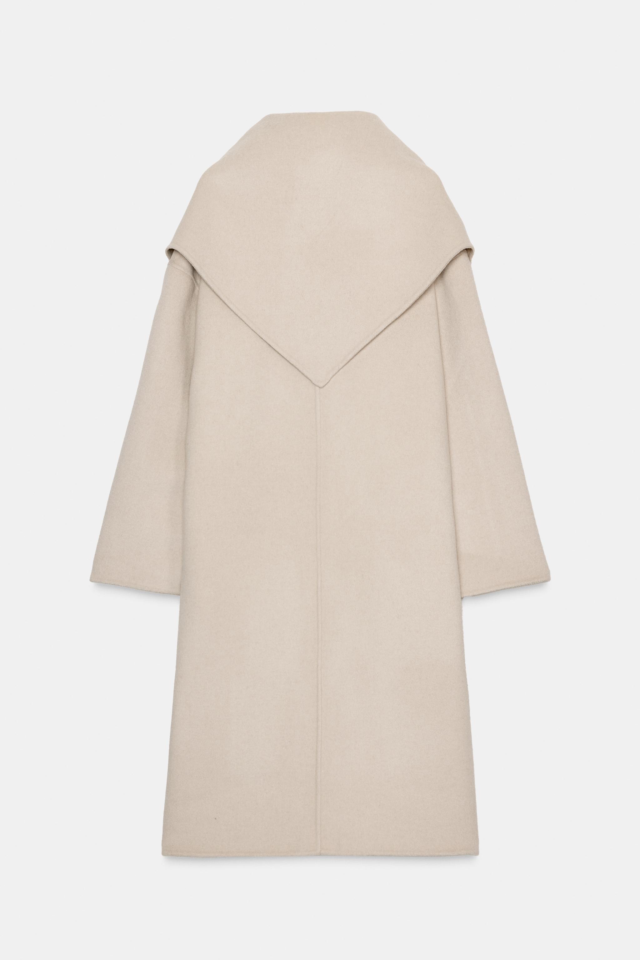 MANTEAU OVERSIZE FOULARD MÉLANGE LAINE ZW COLLECTION