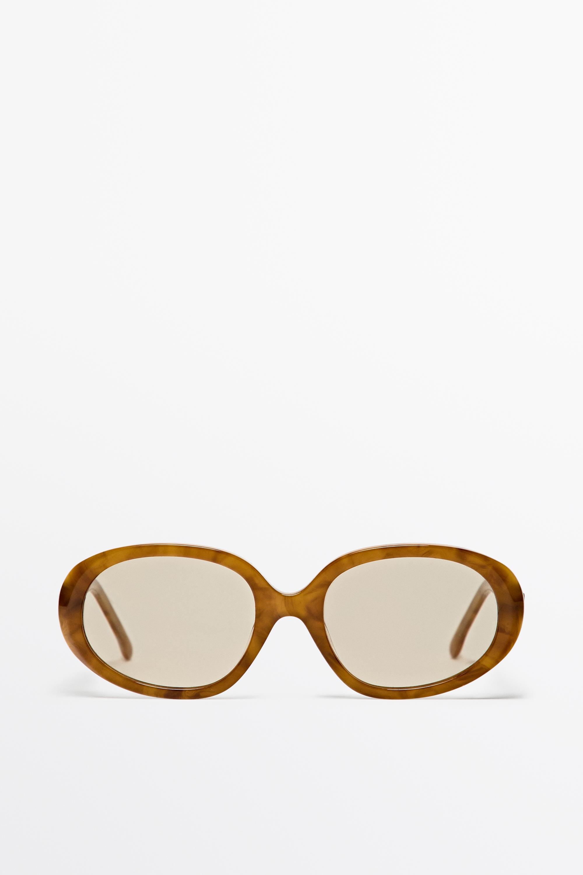 Oval sunglasses - Caramel | ZARA United States