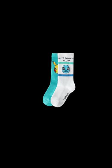 Zara AGES 4-14 / TWO-PACK OF PIKACHU POKÉMON ™ SOCKS - Greenish - Image 0