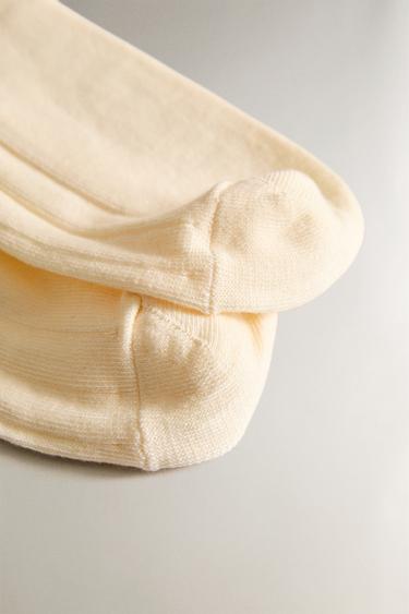 CHAUSSETTES COTON GOLF - Écru / Marron de Zara - Image 2