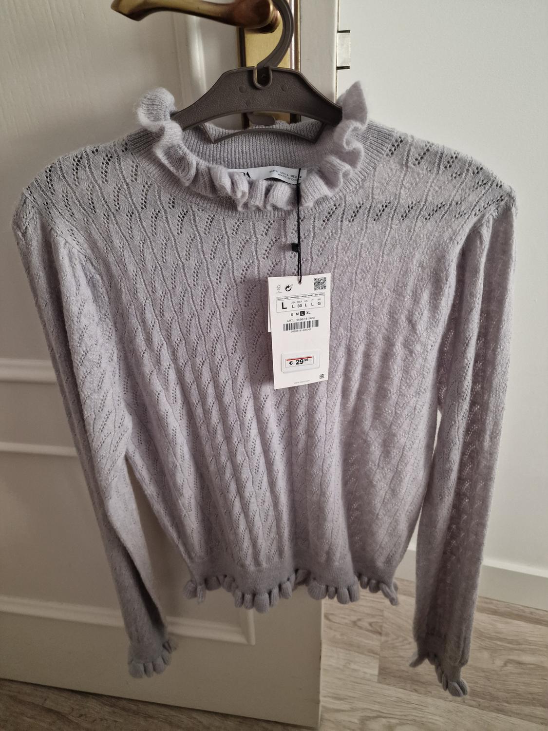 KNIT CARDIGAN WITH PEARL BEADS