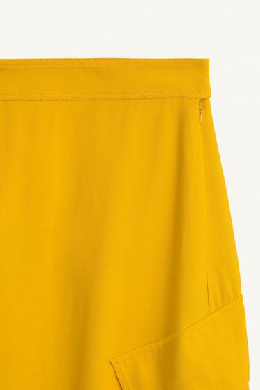 Jupe mi-longue asymétrique - Mandarine de Zara - Image 7