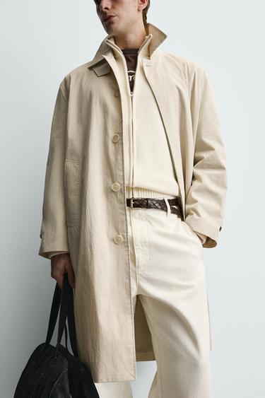 GABARDINE REGULAR FIT - Beige de Zara - Image 5