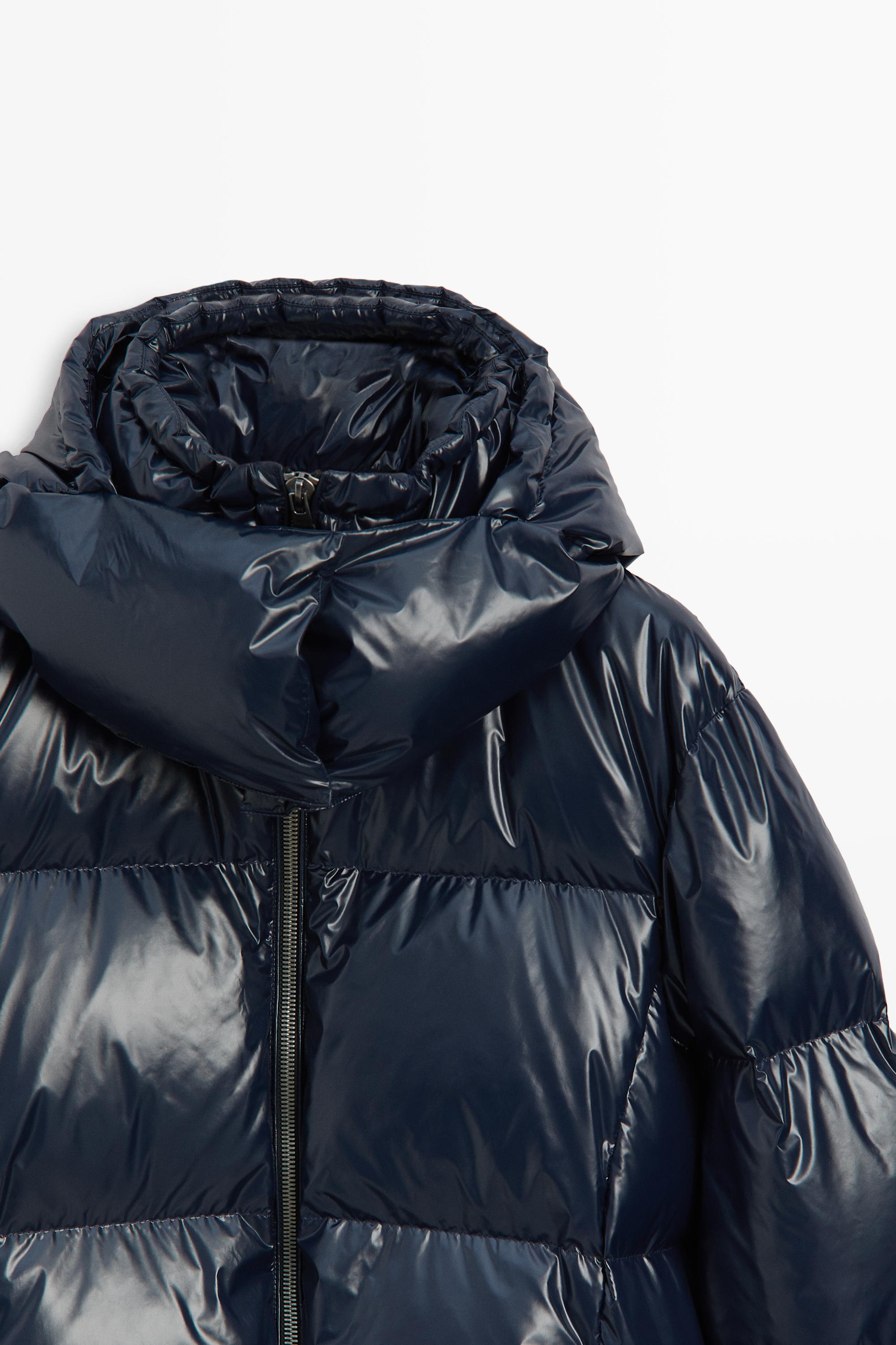 Shiny down jacket