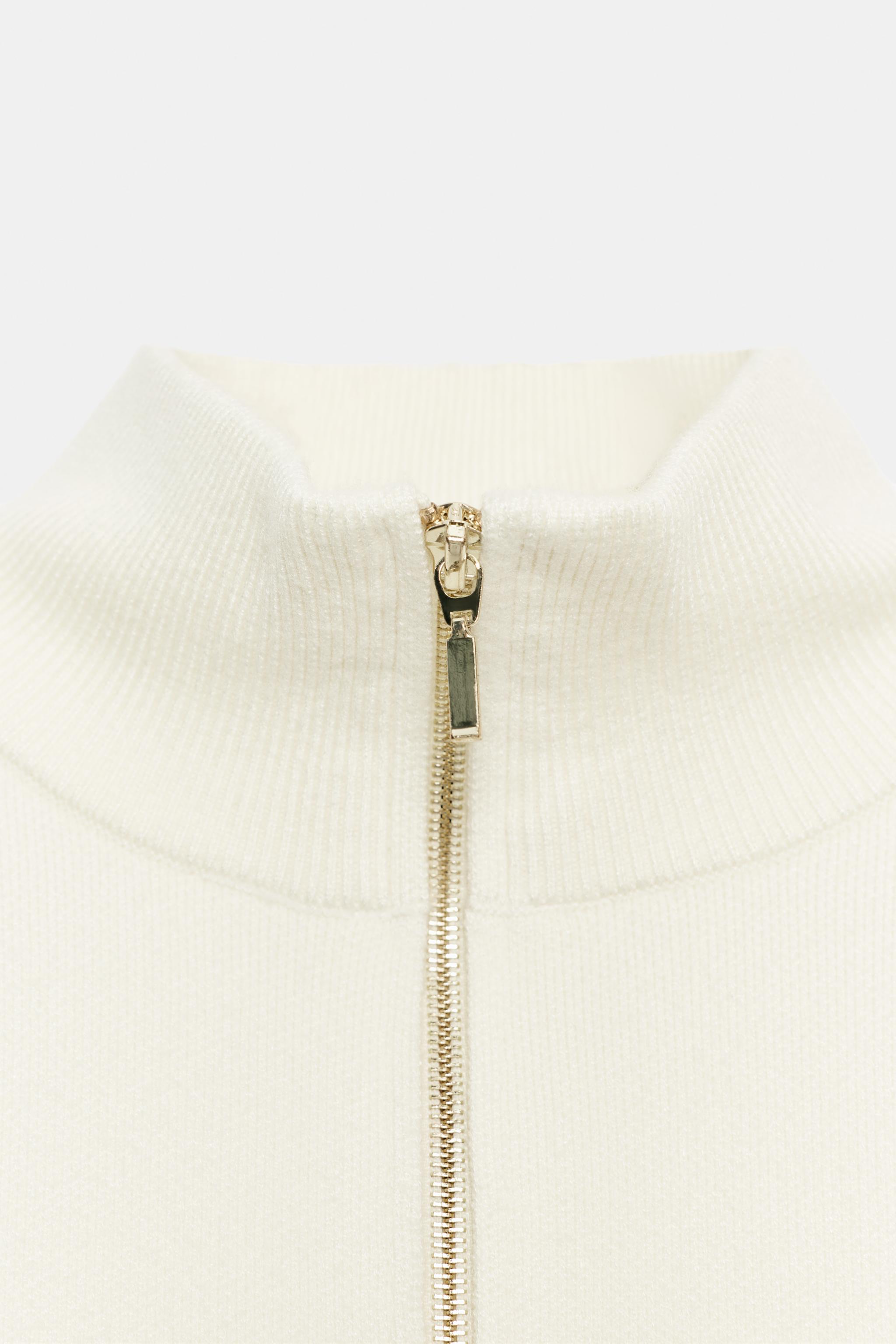 Женские свитеры Zara HIGH-NECK KNIT JUMPER — фото 11