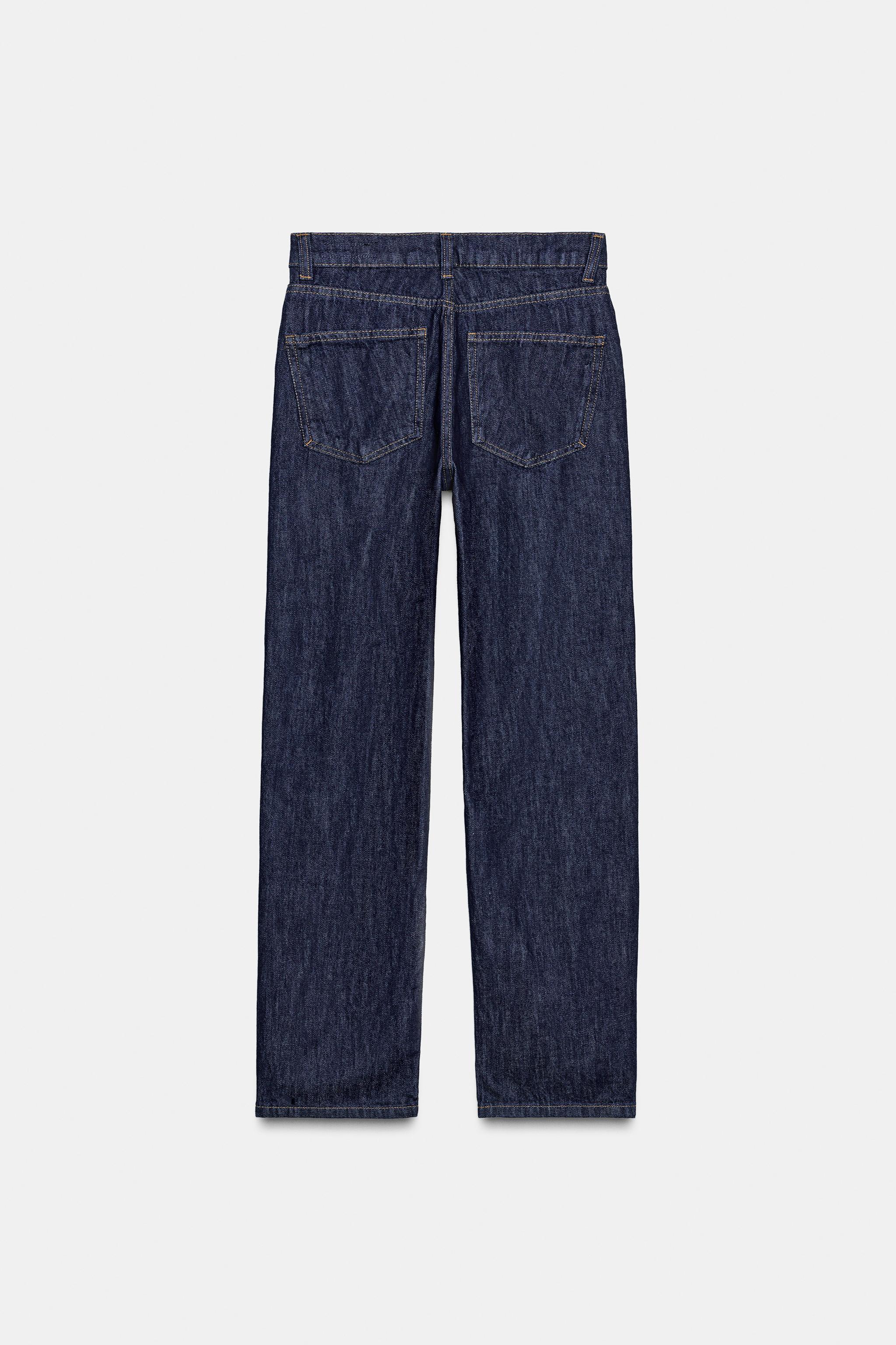 ZW COLLECTION HI-RISE STRAIGHT LEG JEANS
