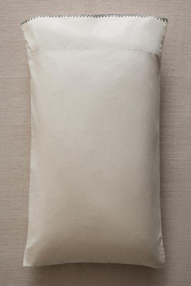 CHILDREN'S SHELL STITCH COTTON PILLOWCASE - Зелений Zara