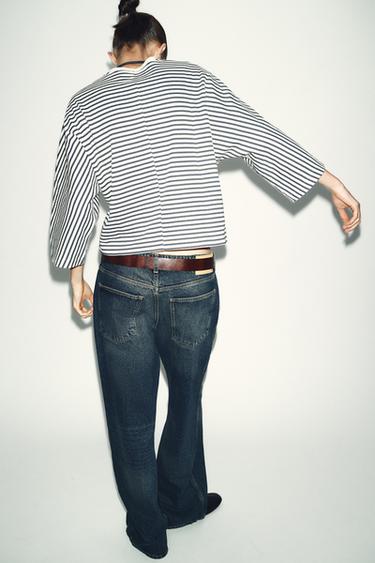 OVERSIZE STRIPED T-SHIRT - striped by Zara - Image 4
