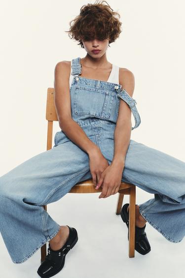 PETO DENIM TRF - Azul claro de Zara