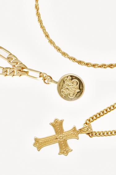 COLLIERS COMBINÉS LOT DE 3 WILLY CHAVARRIA X ZARA - Or de Zara - Image 1