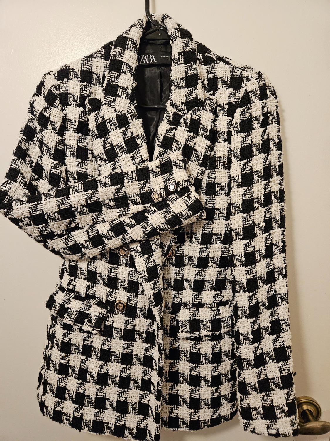 HOUNDSTOOTH CHECKERED BLAZER - Image 3