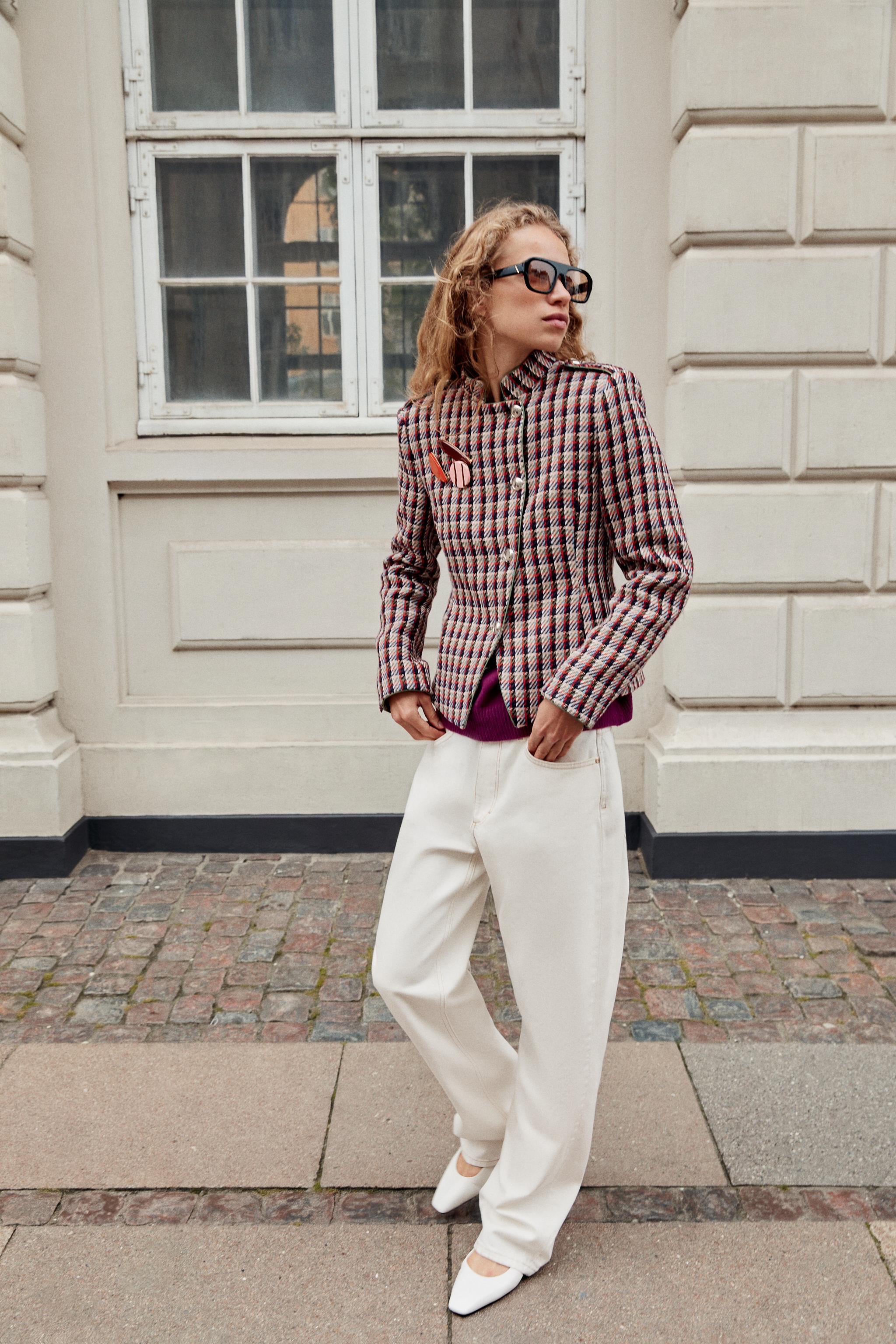 VESTE À BOUTONNAGE CROISÉ STRUCTURÉE