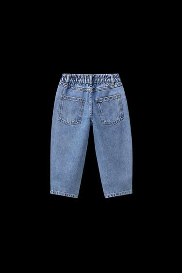 BAGGY DENIM TROUSERS - Mid-blue by Zara