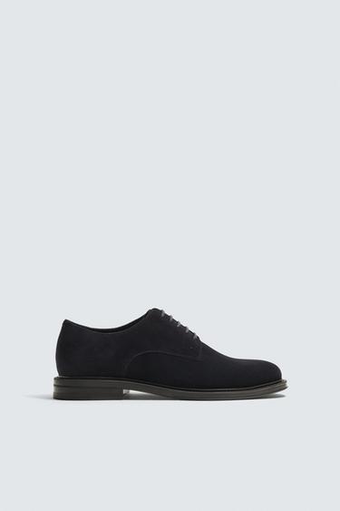 LEATHER SHOES - Blue by Zara