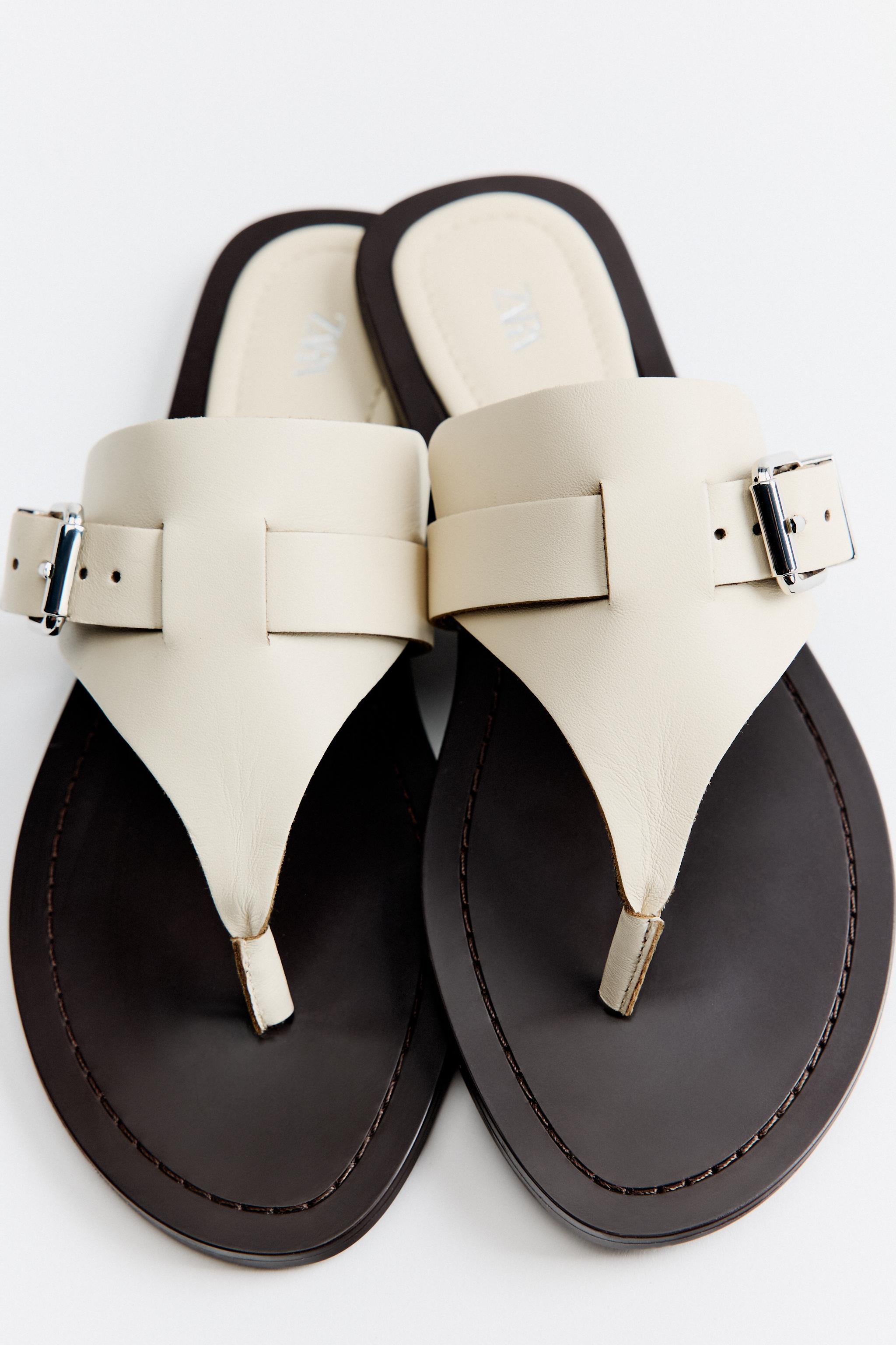 Sandales blanches zara online