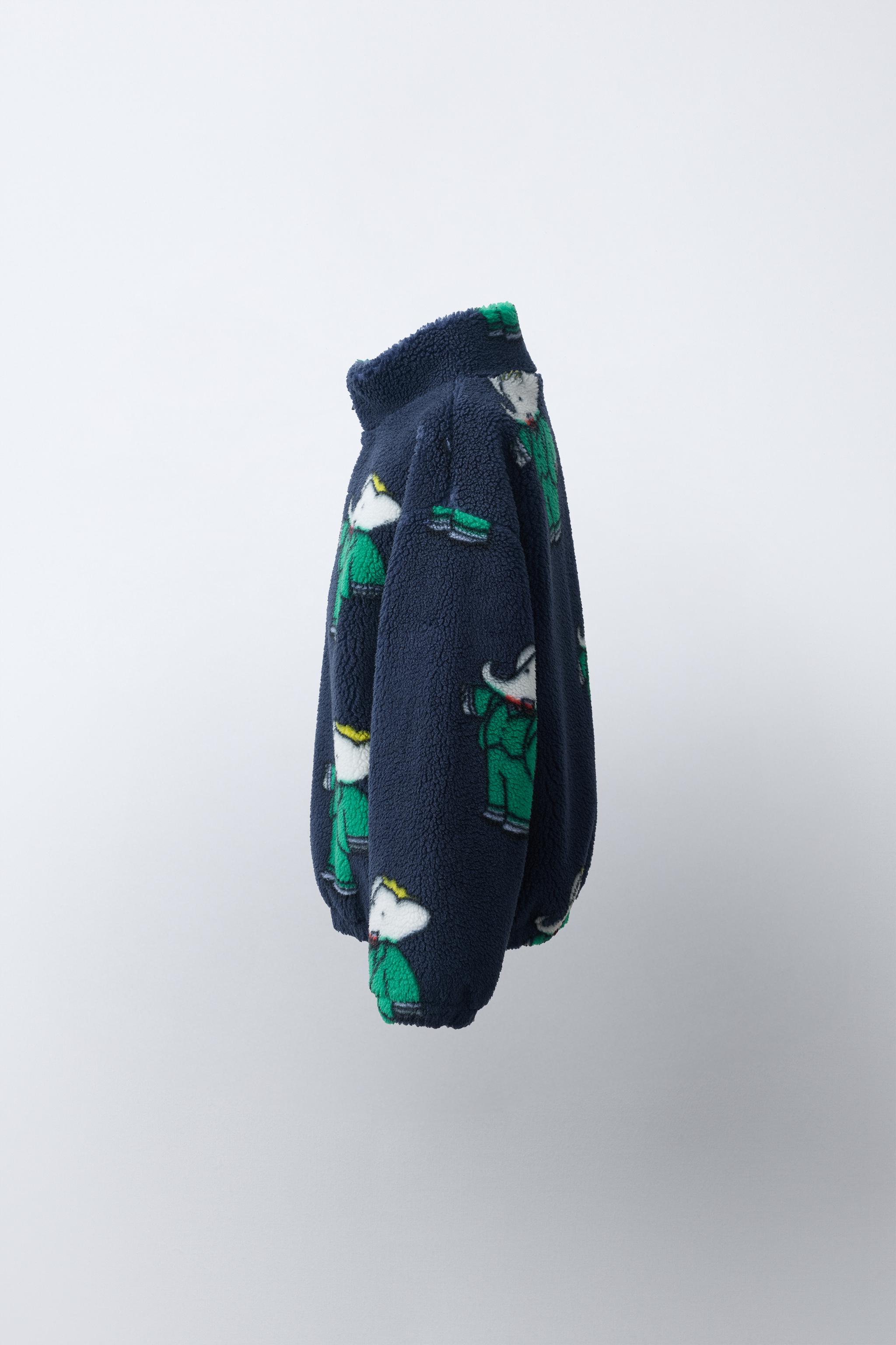 BLOUSON EFFET MOUTON IMPRIMÉ BABAR™