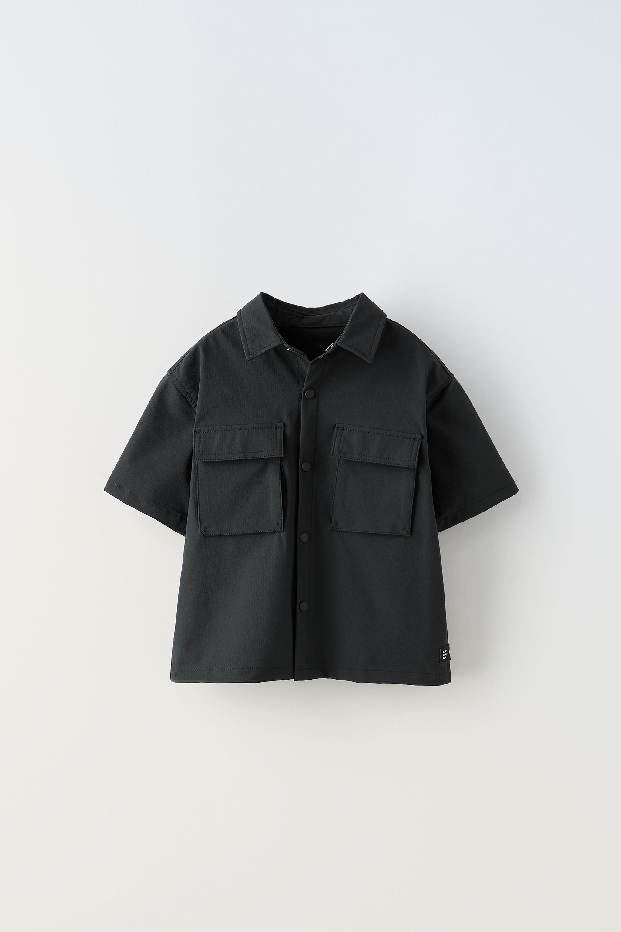 ポケット テクニカル シャツ - ブラック | ZARA Japan / 日本