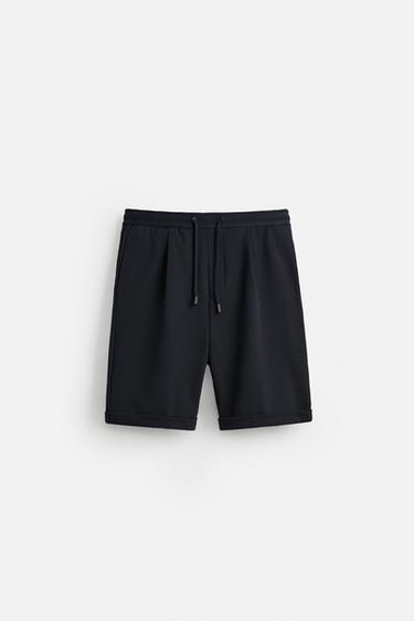 COMFORT BERMUDA SHORTS - Navy blue by Zara