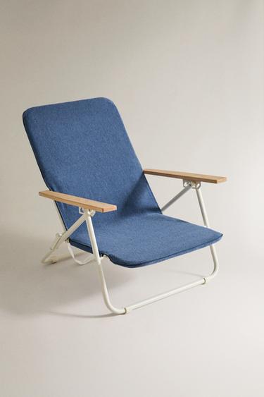 TOWEL BEACH CHAIR COVER - Mid-blue by Zara