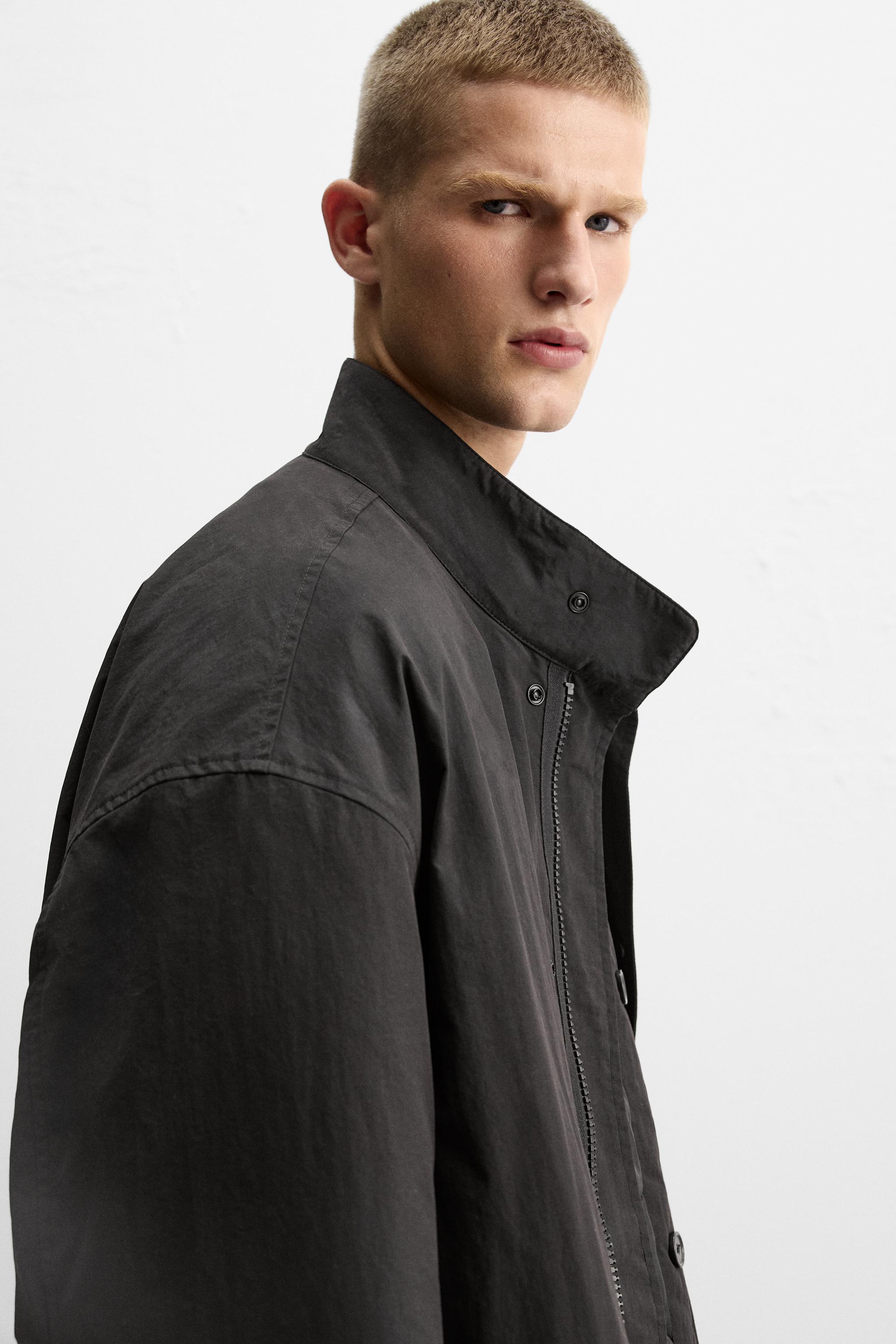 2 IN 1 テクニカル トレンチコート - ブラック | ZARA Japan / 日本 2 IN 1 テクニカル トレンチコート - ブラック | ZARA Japan / 日本