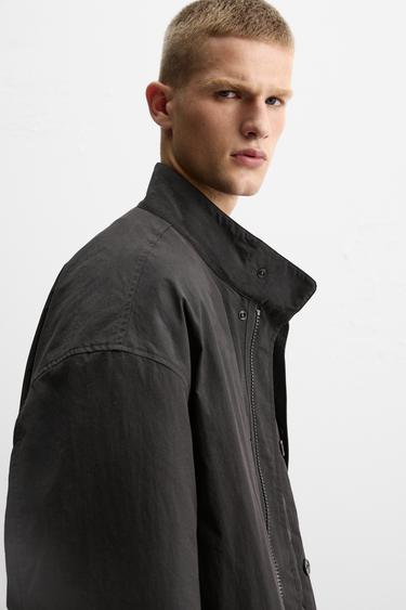TRENCH TECHNIQUE 2 EN 1 - Noir de Zara - Image 5
