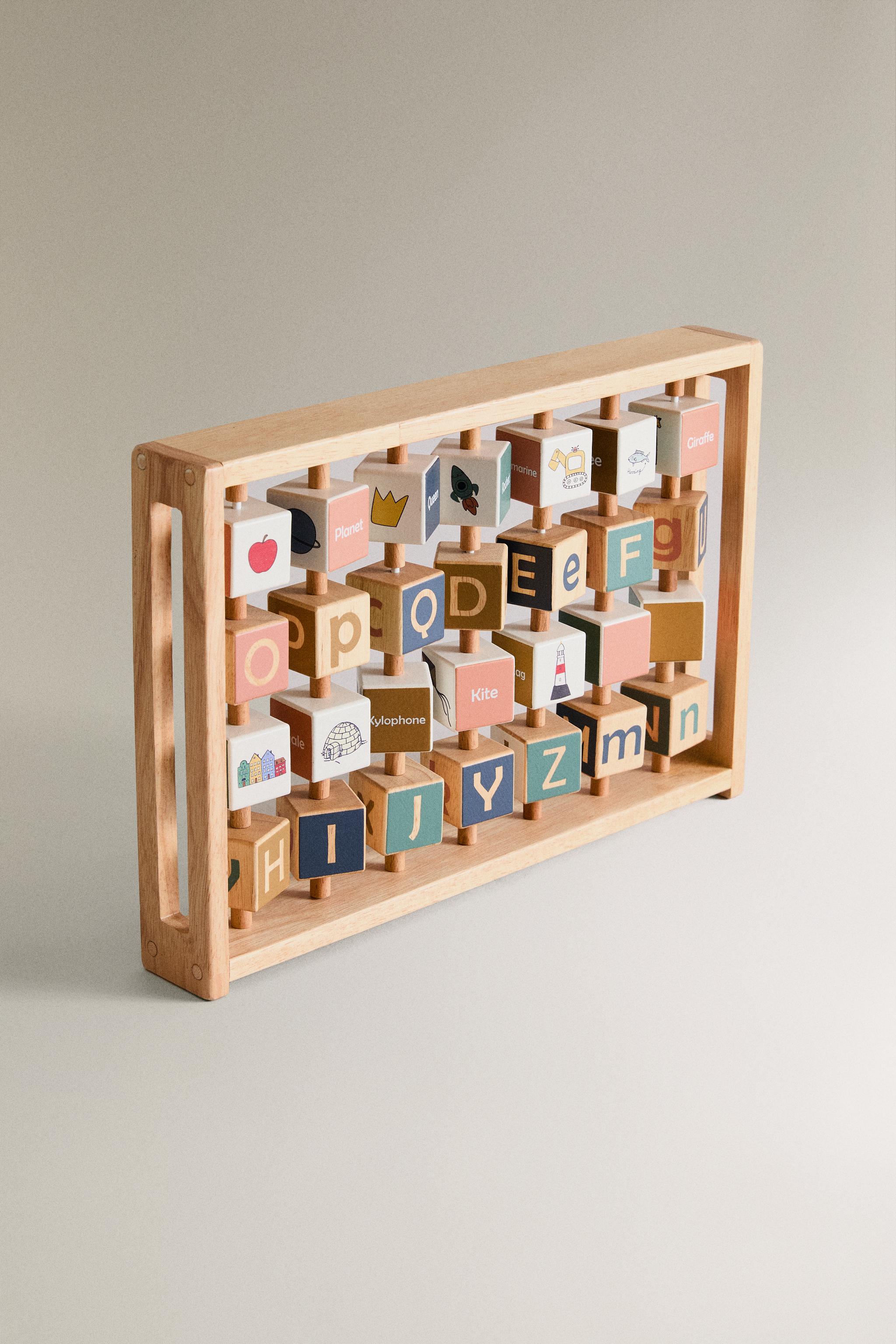 Zara KIDS' WOODEN ALPHABET TOY — фото 2