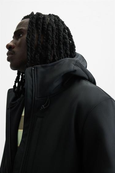 BLOUSON TECHNIQUE COMBINÉ POLAIRE - Noir de Zara - Image 4