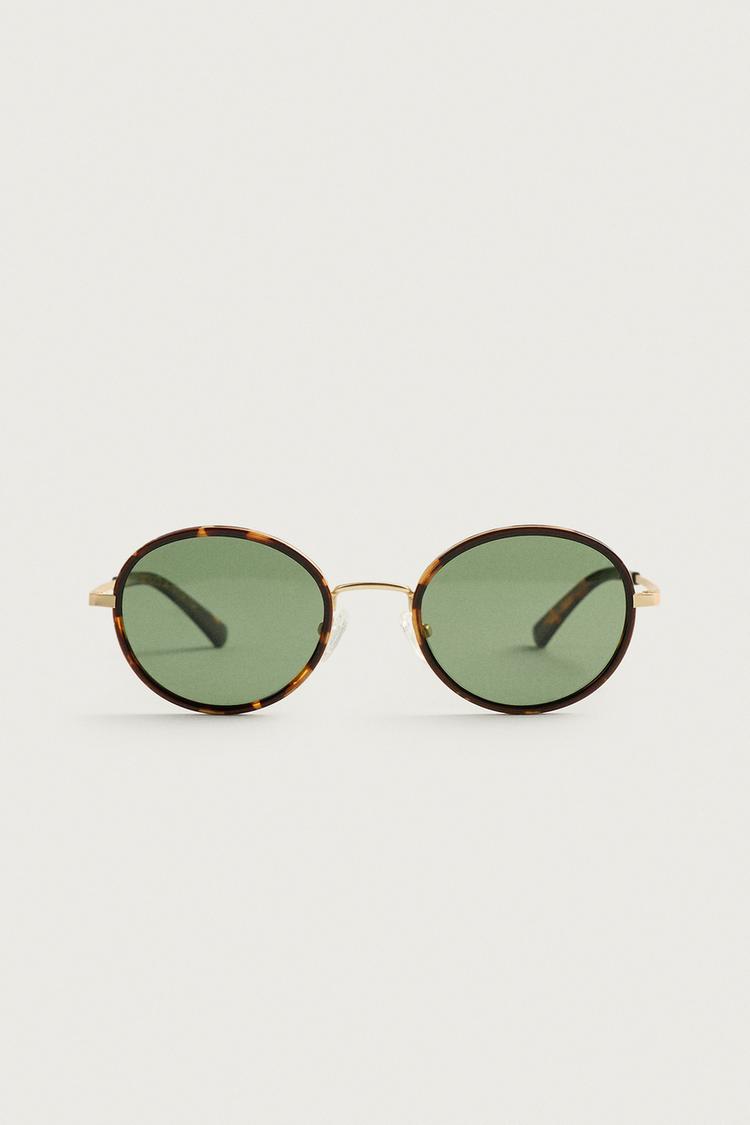 ROUND SUNGLASSES — Tortoise shell