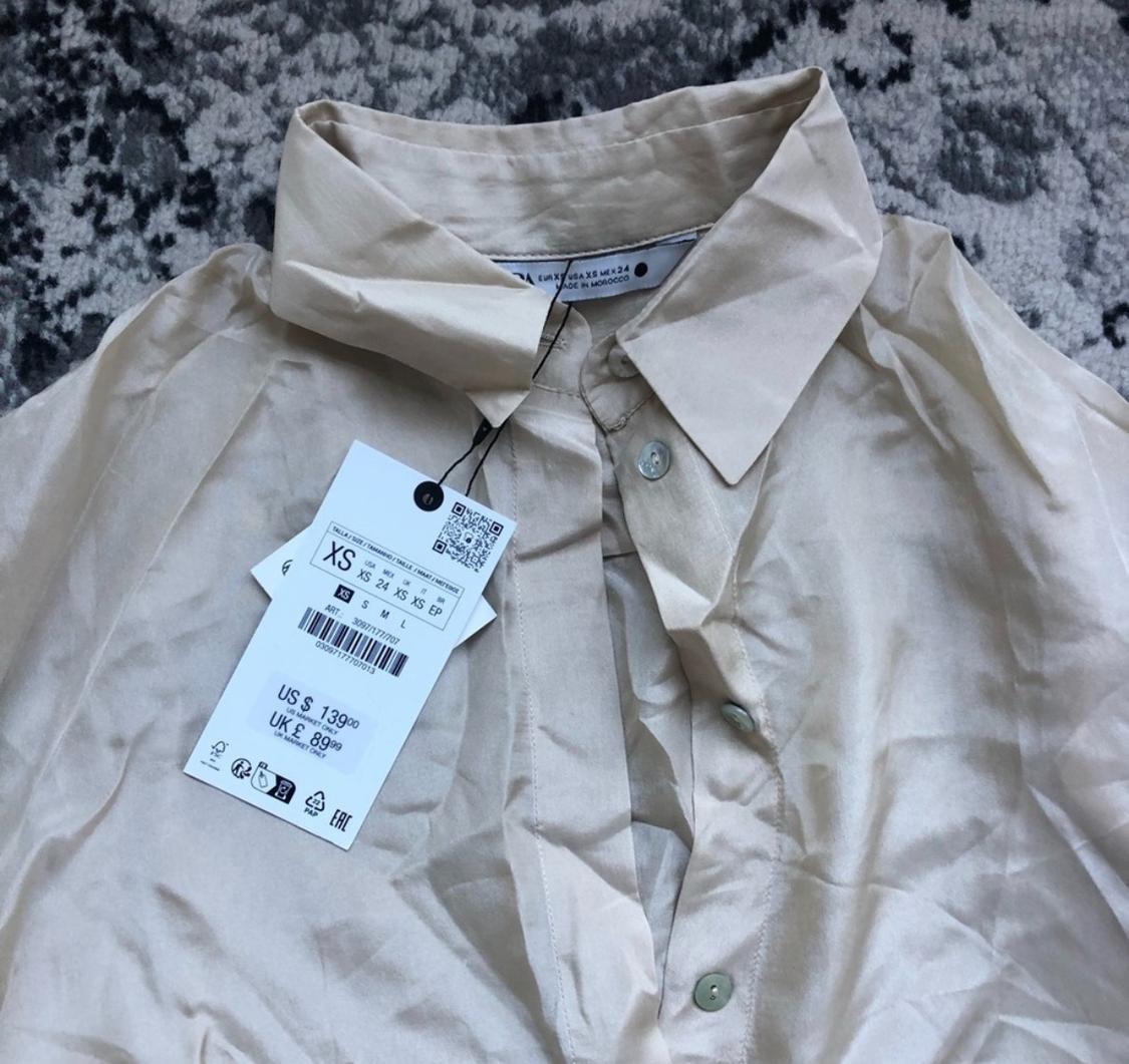 ZW COLLECTION 100% SILK SHIRT - Image 3