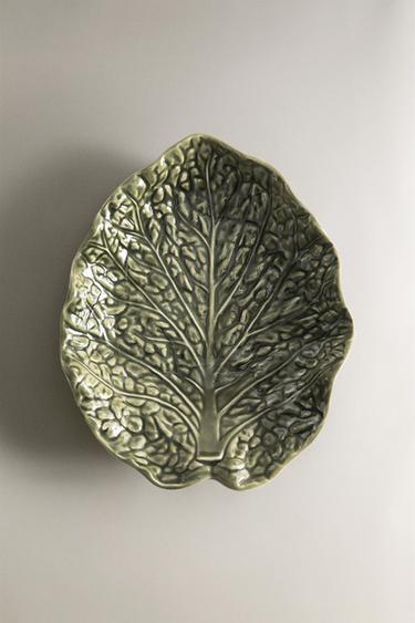 Zara STONEWARE CABBAGE SERVING DISH - Green - Image 0
