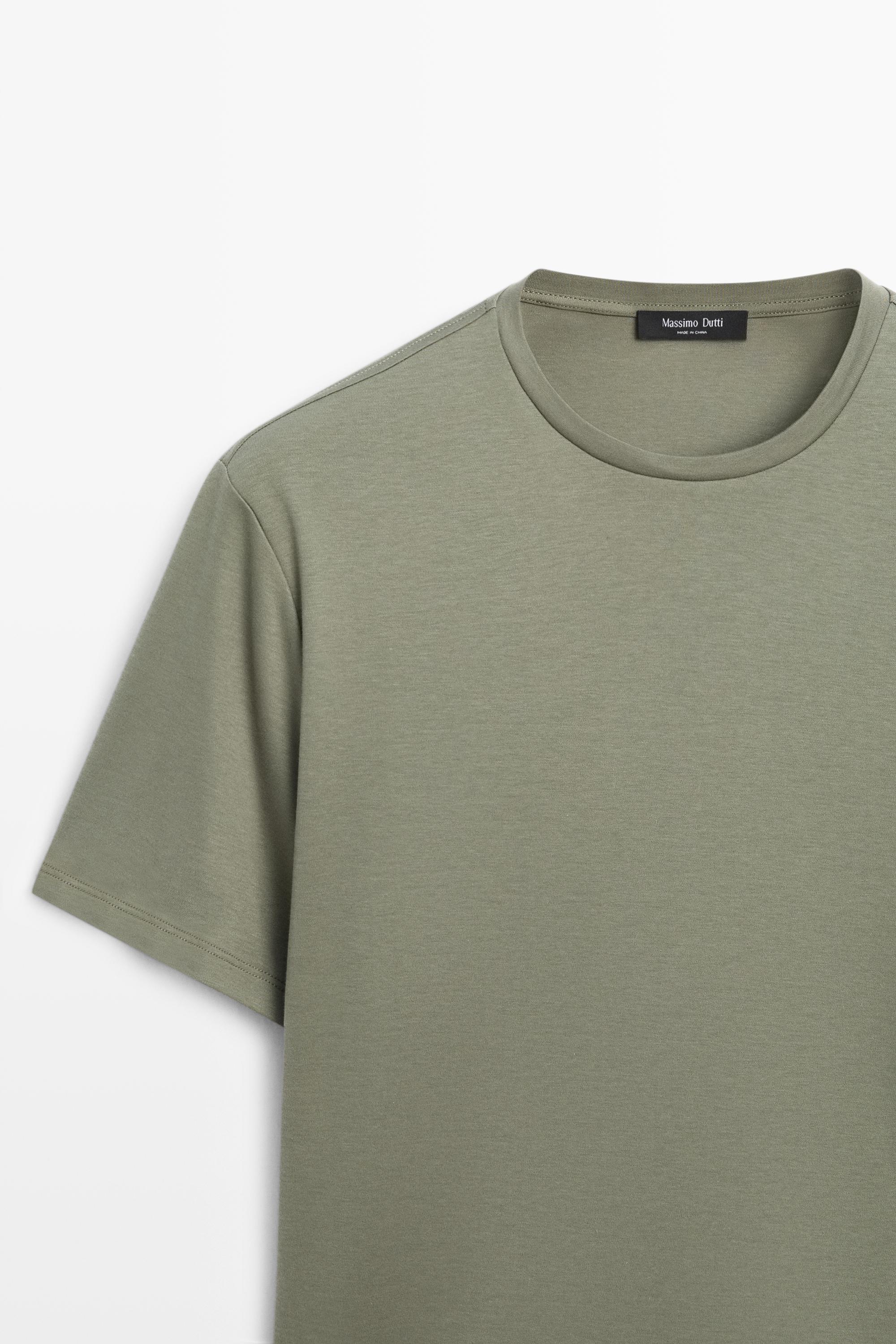 Cotton blend short sleeve T-shirt