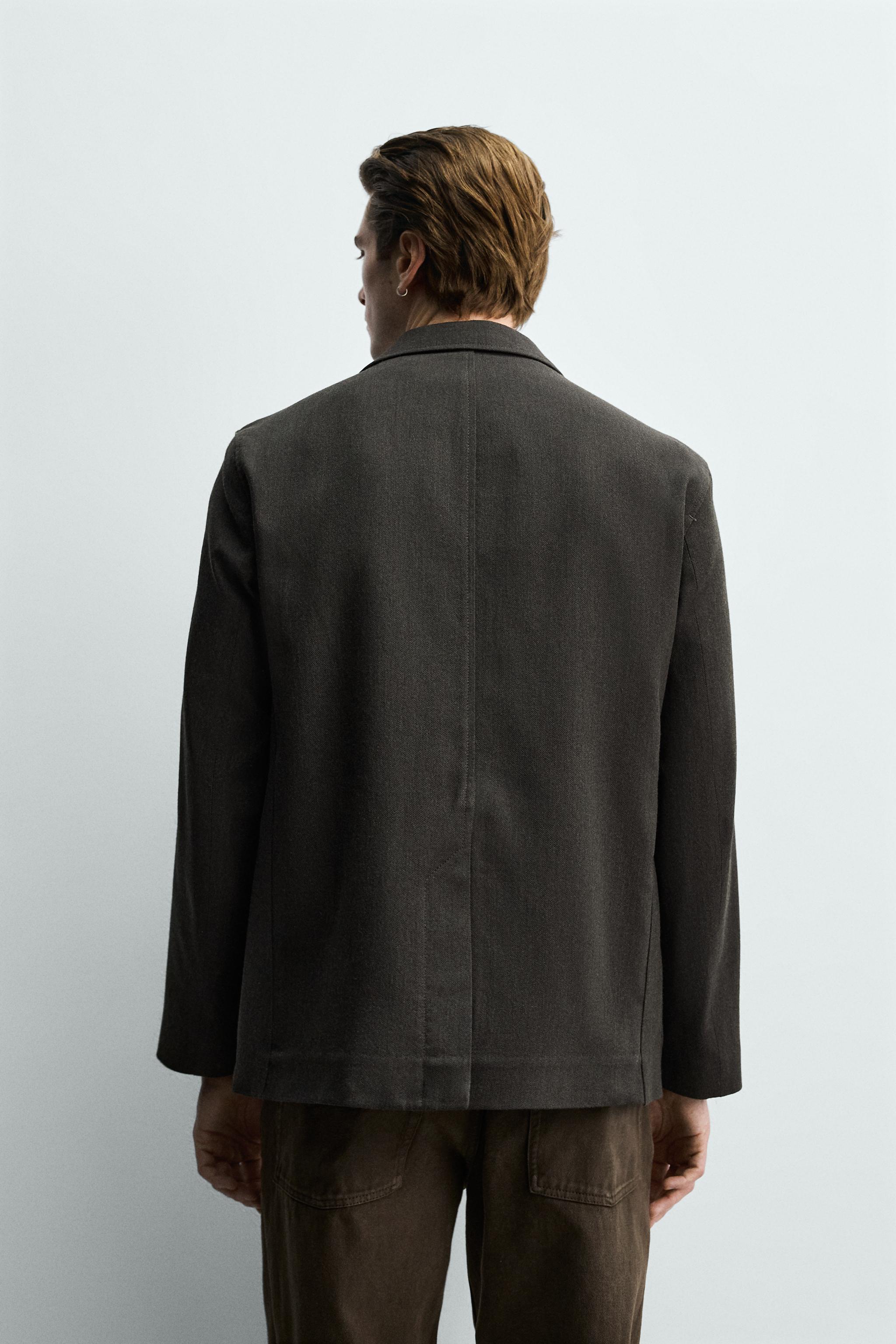 WOOL BLEND POCKET BLAZER