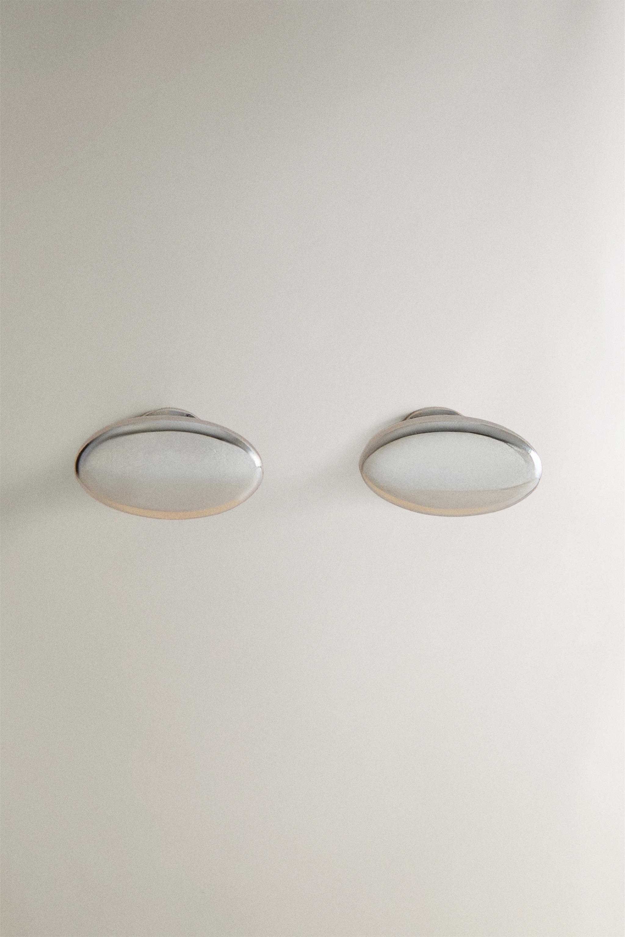 PACK OF OVAL METAL KNOBS (PACK OF 2)
